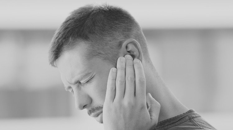 man with aching ear