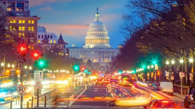 Washington DC at night