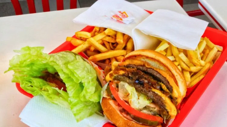 In-and-Out Burger tray 