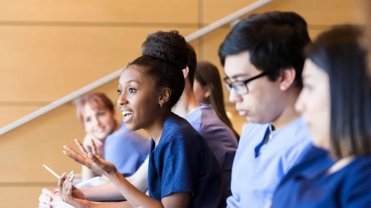 Medical students in a lecture