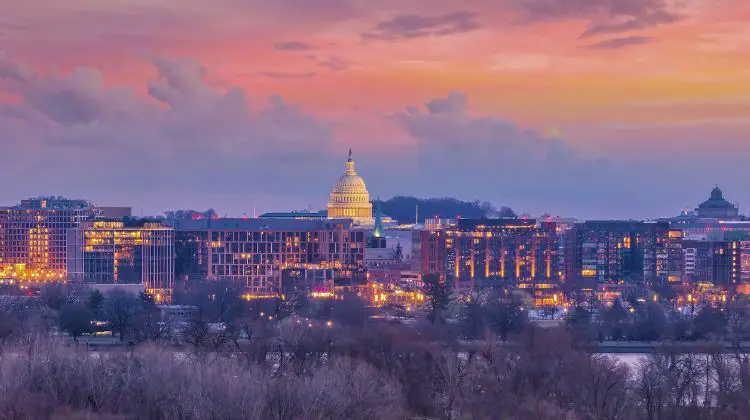 Washington DC in the winter