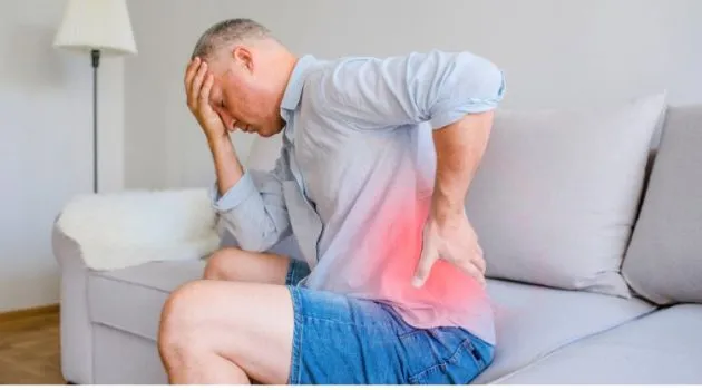 man suffering from lower back pain