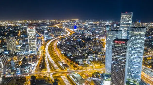 city during night