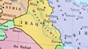 Iraq on a map