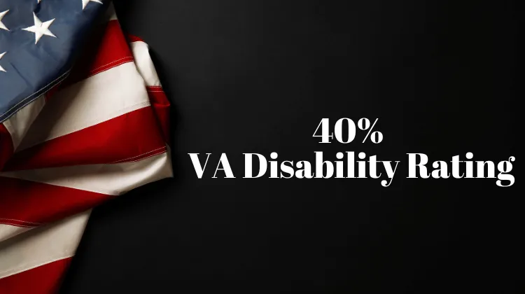 40% VA Disability Rating Guide